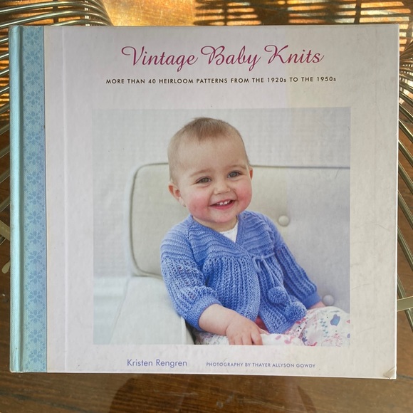 Vintage Baby Knits Knitting Book by Kristen Rengren hardcover - Picture 1 of 13